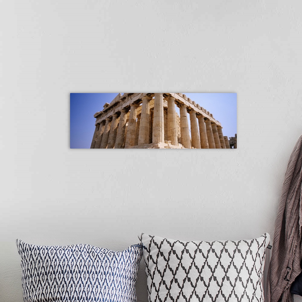 A bohemian room featuring Old ruins of a temple, Parthenon, Acropolis, Athens, Greece