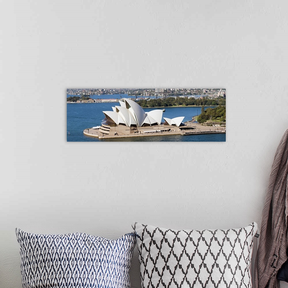 A bohemian room featuring Opera house at the waterfront, Sydney Opera House, Sydney Harbor, Sydney, New South Wales, Australia