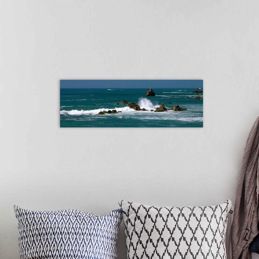 A bohemian room featuring Pacific Ocean Waves and Sea Stacks CA