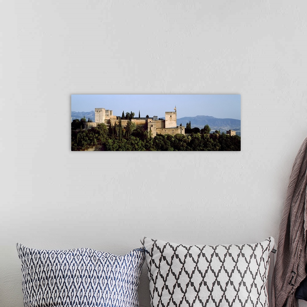 A bohemian room featuring Palace viewed from Albayzin, Alhambra, Granada, Granada Province, Andalusia, Spain