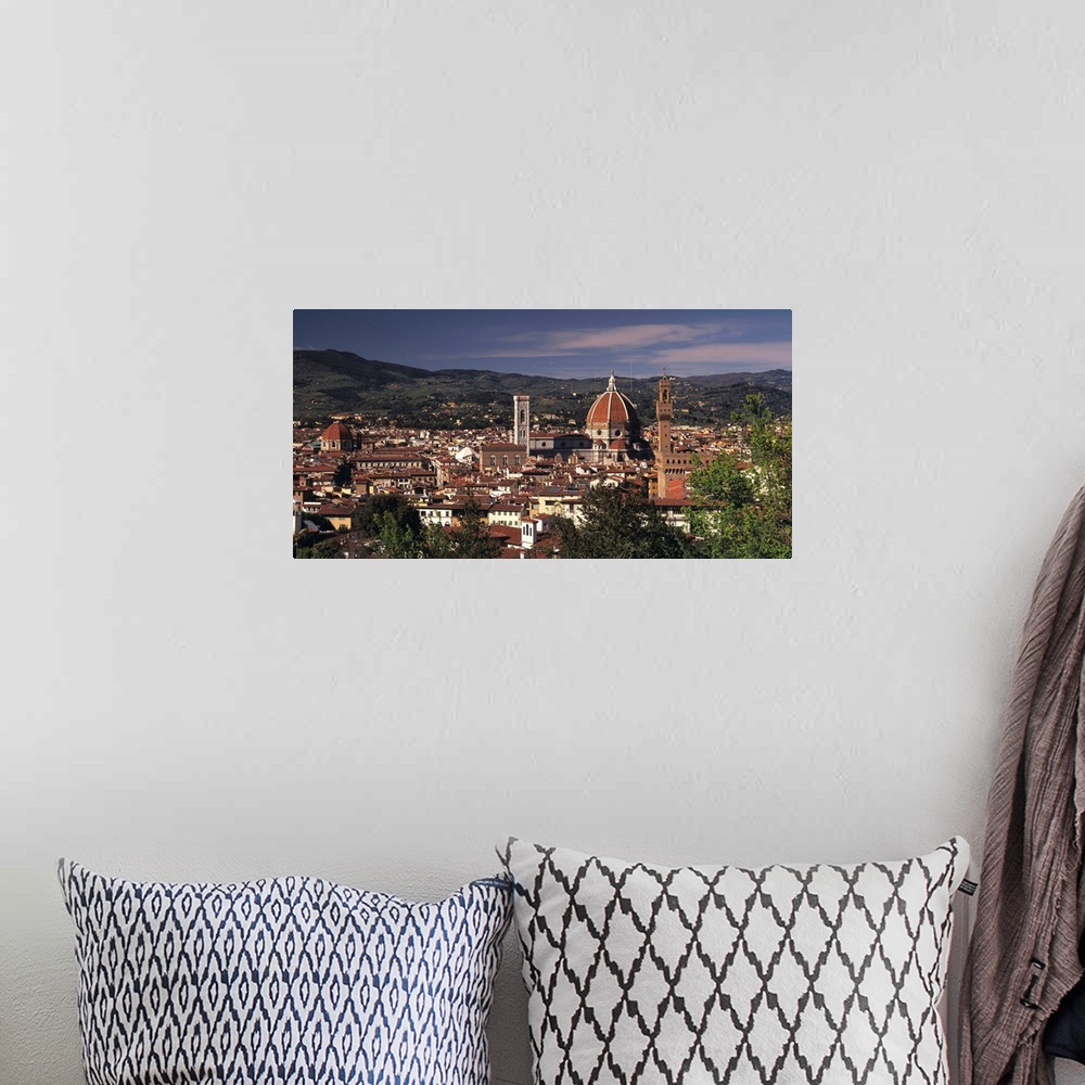 A bohemian room featuring Palazzo Vecchio and Duomo Florence Italy