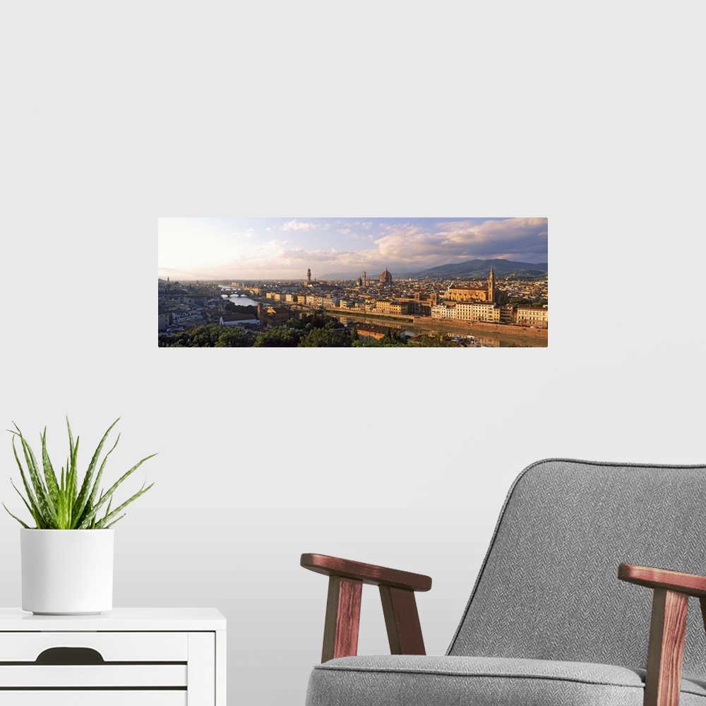 A modern room featuring Panoramic overview of Florence from Piazzale Michelangelo, Tuscany, Italy