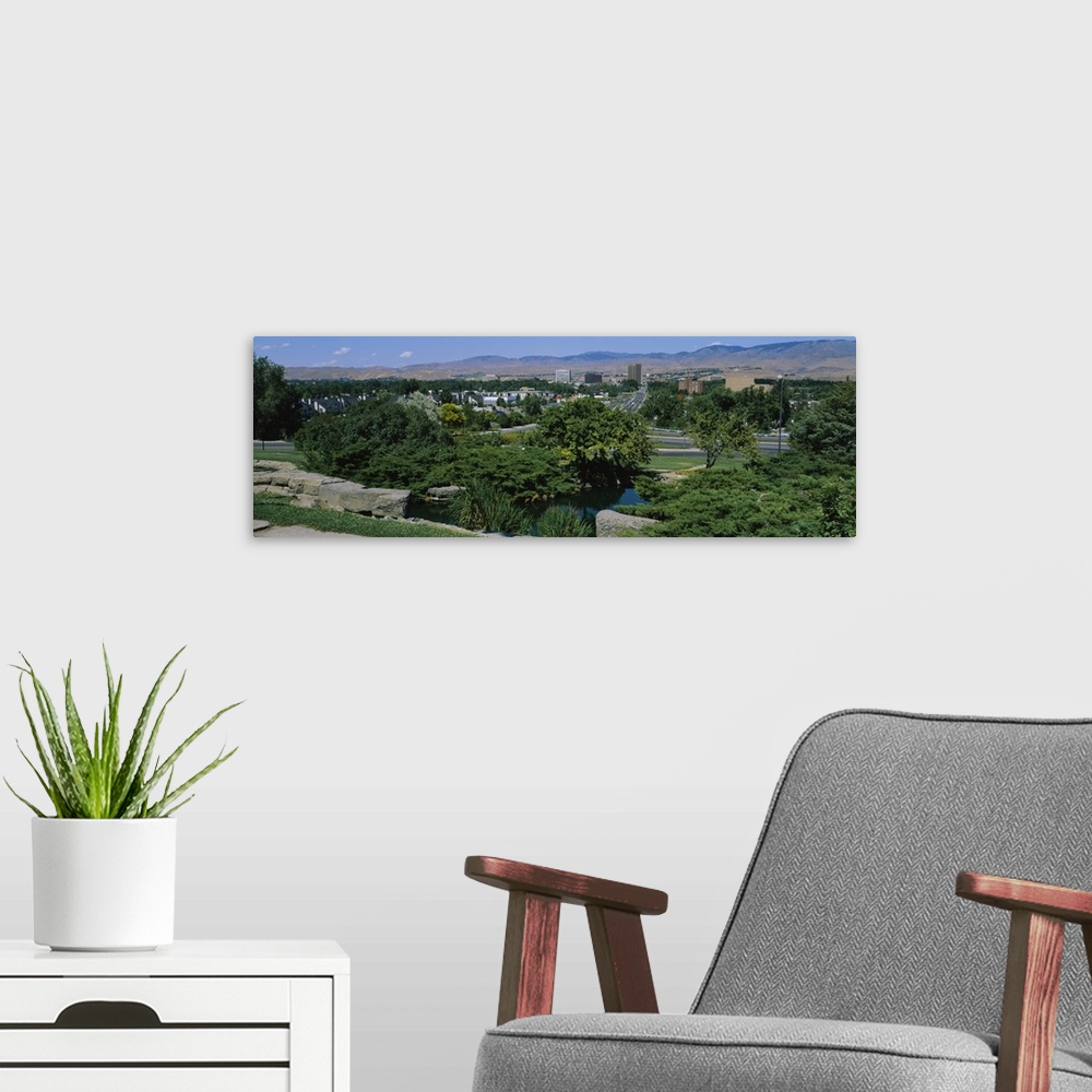 A modern room featuring Panoramic view of a city, Boise, Idaho