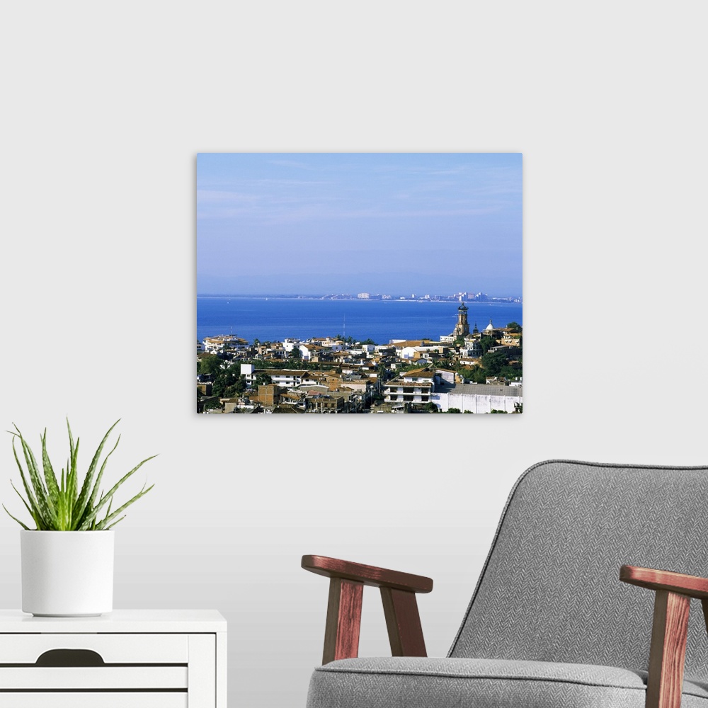 A modern room featuring Panoramic view of a cityscape, Puerto Vallarta, Mexico