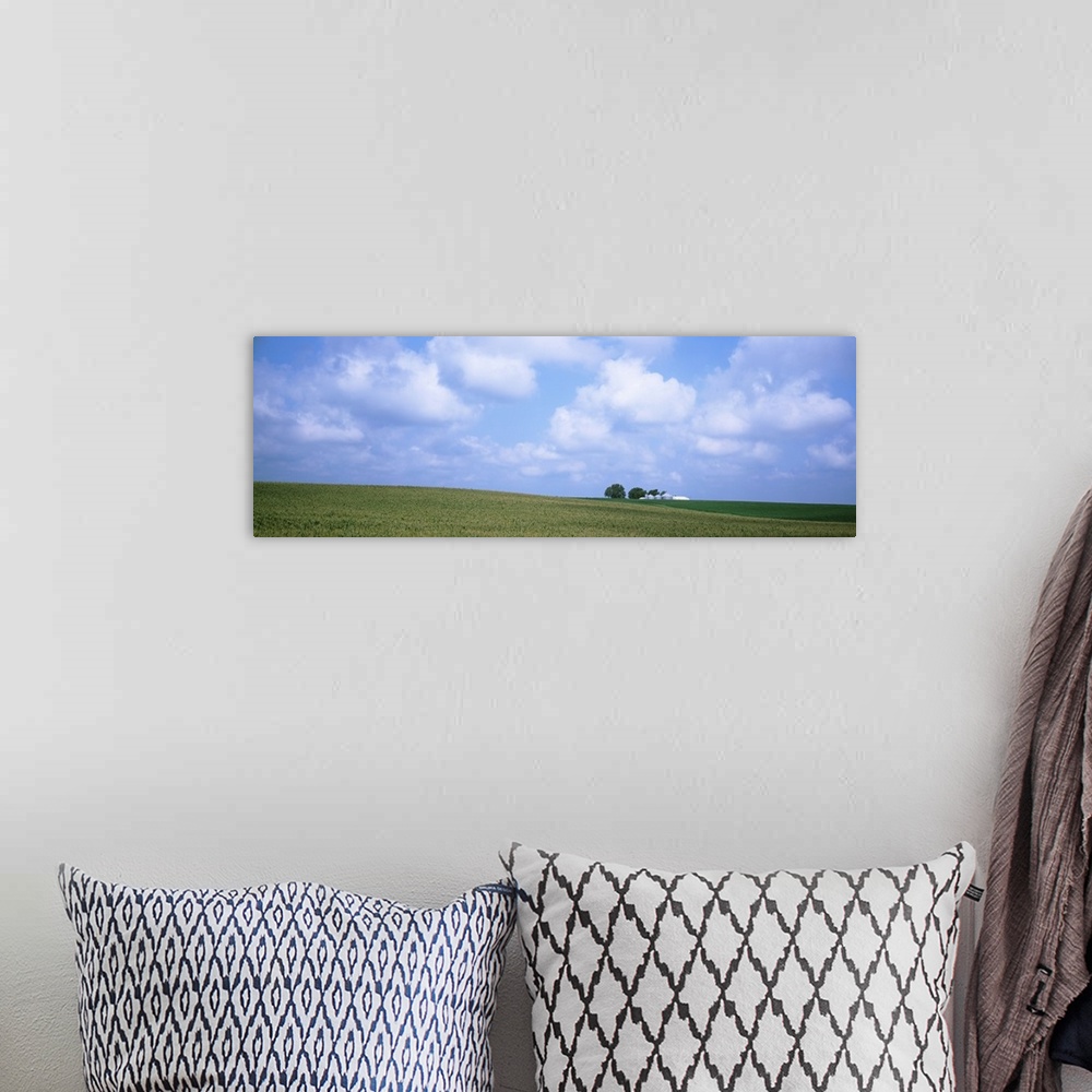 A bohemian room featuring Panoramic view of a landscape, Marshall County, Iowa