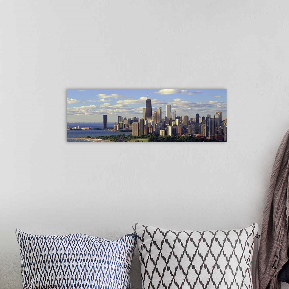 A bohemian room featuring Panoramic view of Lake Michigan and Lincoln Park, Chicago, IL