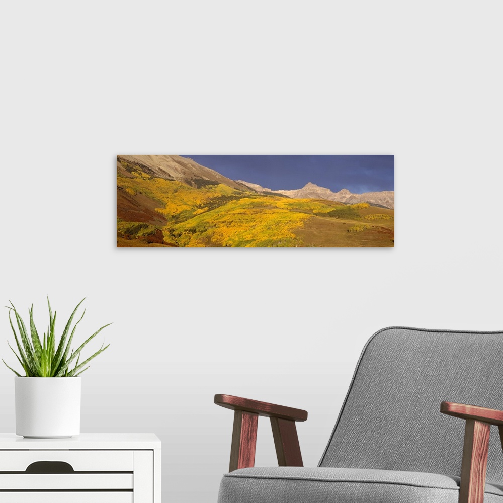 A modern room featuring Panoramic view of mountains, Telluride, San Miguel County, Colorado