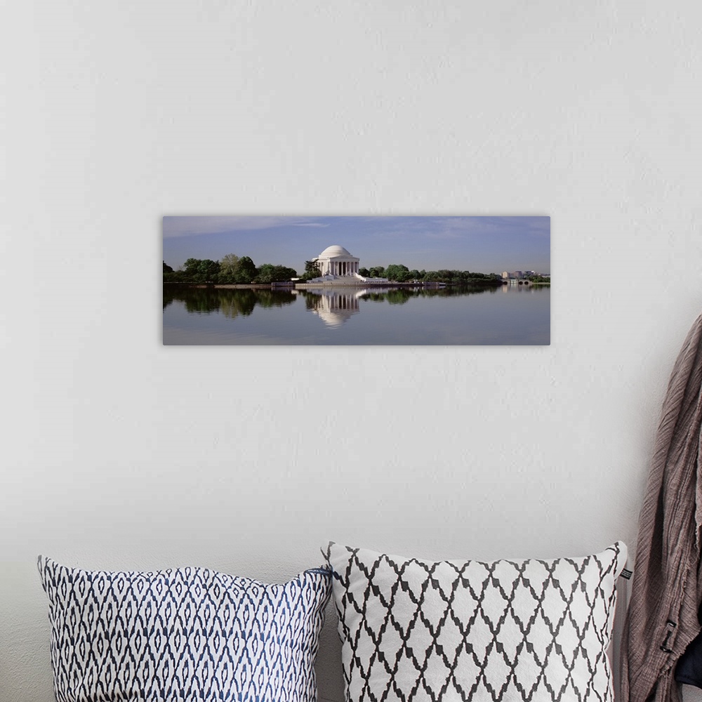 A bohemian room featuring Panoramic view of the Jefferson Memorial, Washington DC