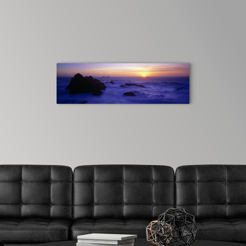 A modern room featuring Panoramic view of the ocean, Monterey County, Big Sur, California