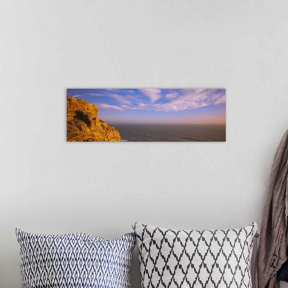 A bohemian room featuring Panoramic View Of The Ocean, Pacific Ocean, San Mateo County, California