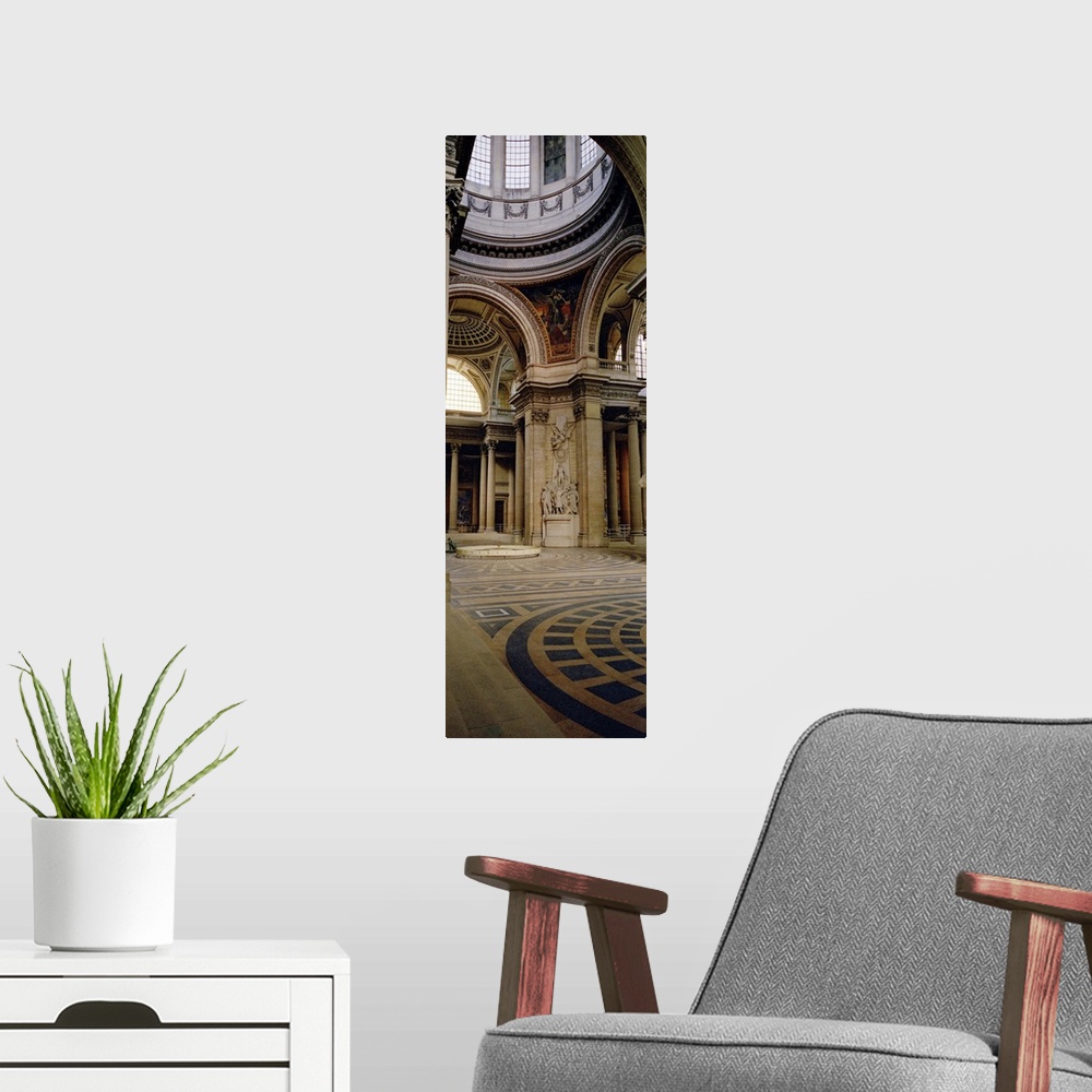 A modern room featuring Pantheon Interior Paris France