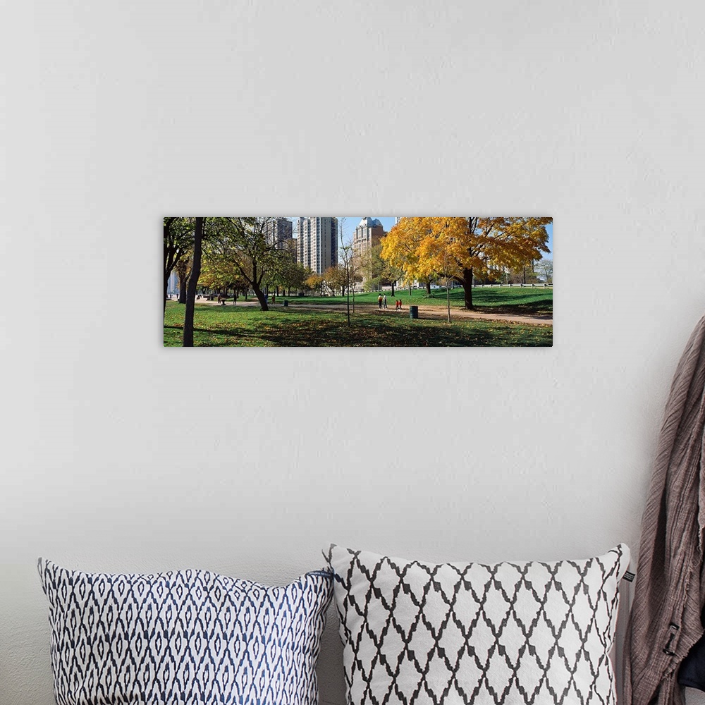 A bohemian room featuring Park in a city, Lincoln Park, Chicago, Cook County, Illinois,