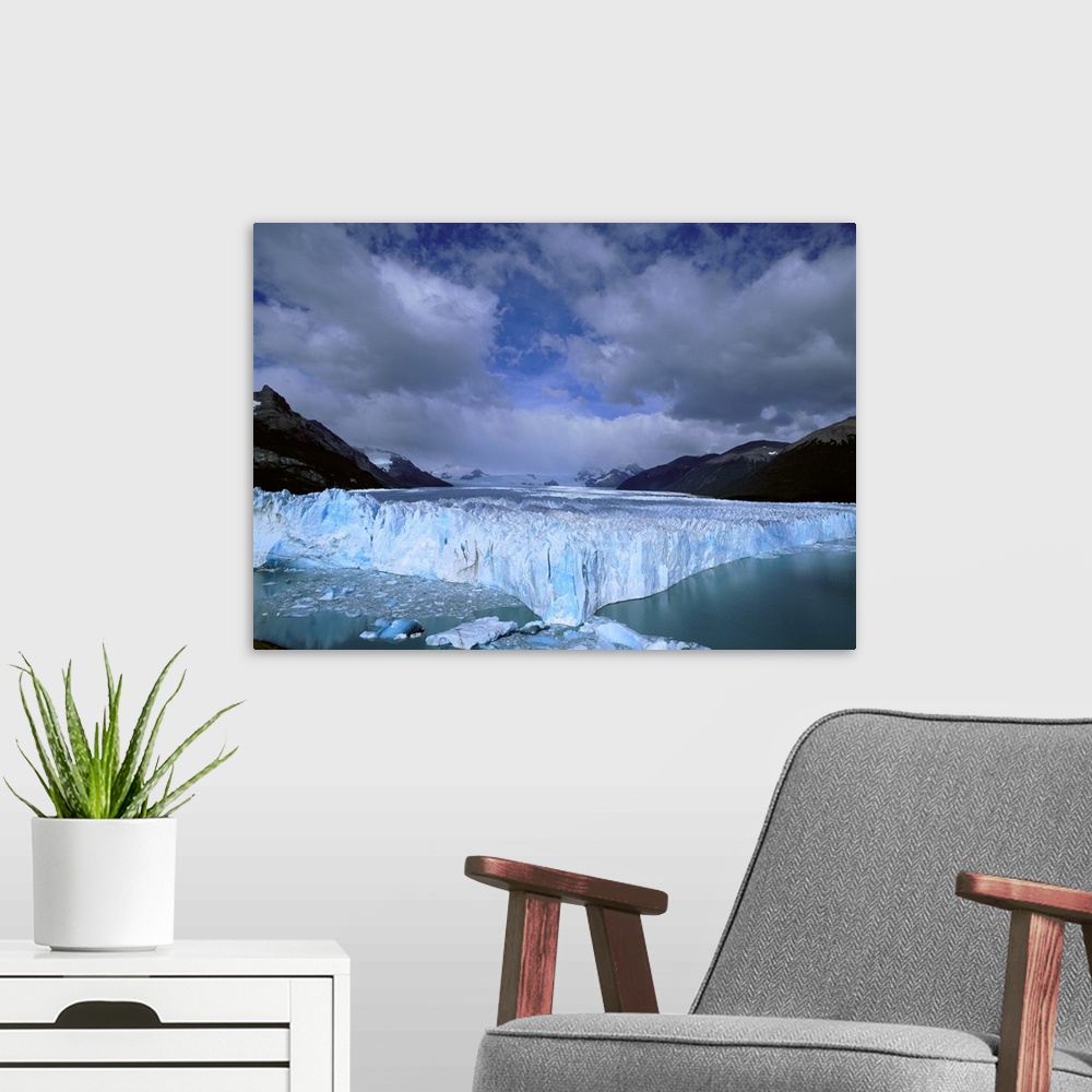 A modern room featuring Patagonia, Glacier National Park, Panoramic view of clouds over a glacier