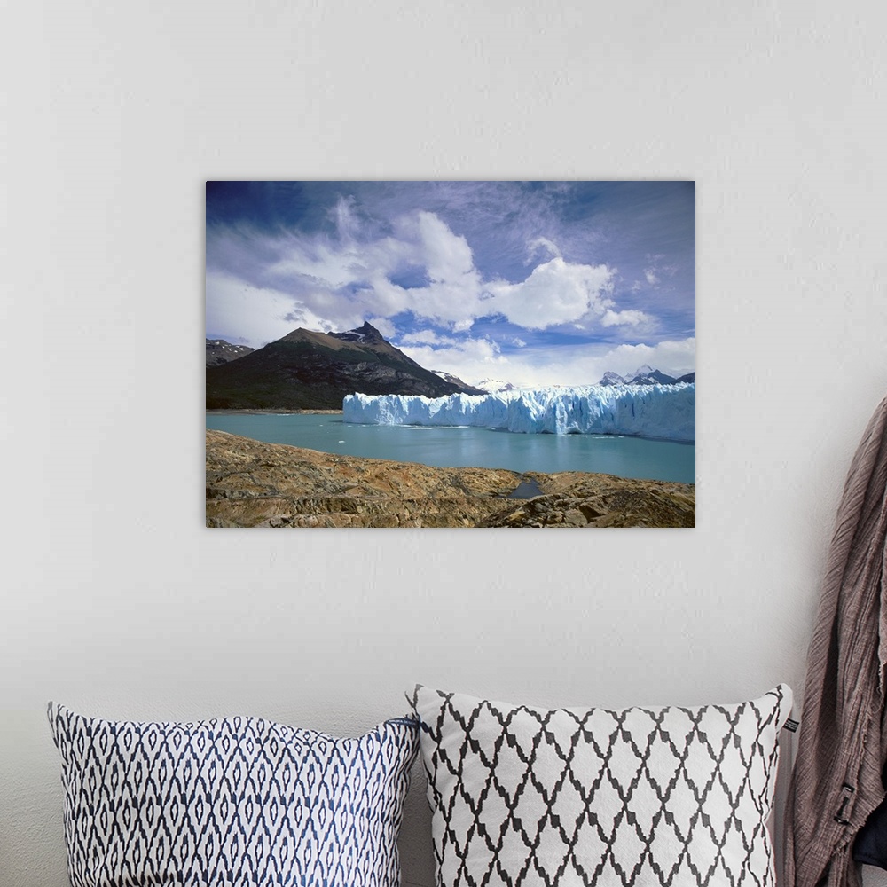 A bohemian room featuring Patagonia, Glacier National Park, Panoramic view of clouds over a glacier