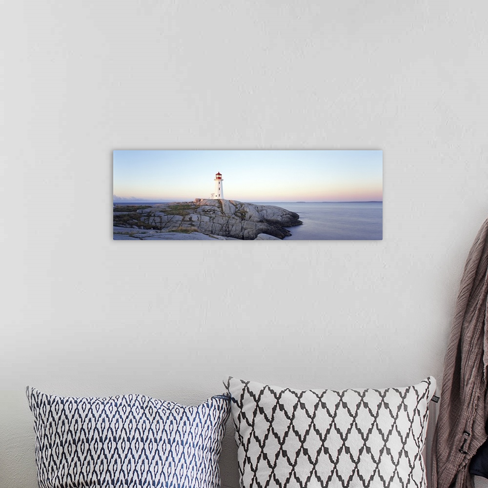 A bohemian room featuring Lighthouse at the coast, Peggy's Point Lighthouse, Peggy's Cove, Halifax Regional Municipality, N...