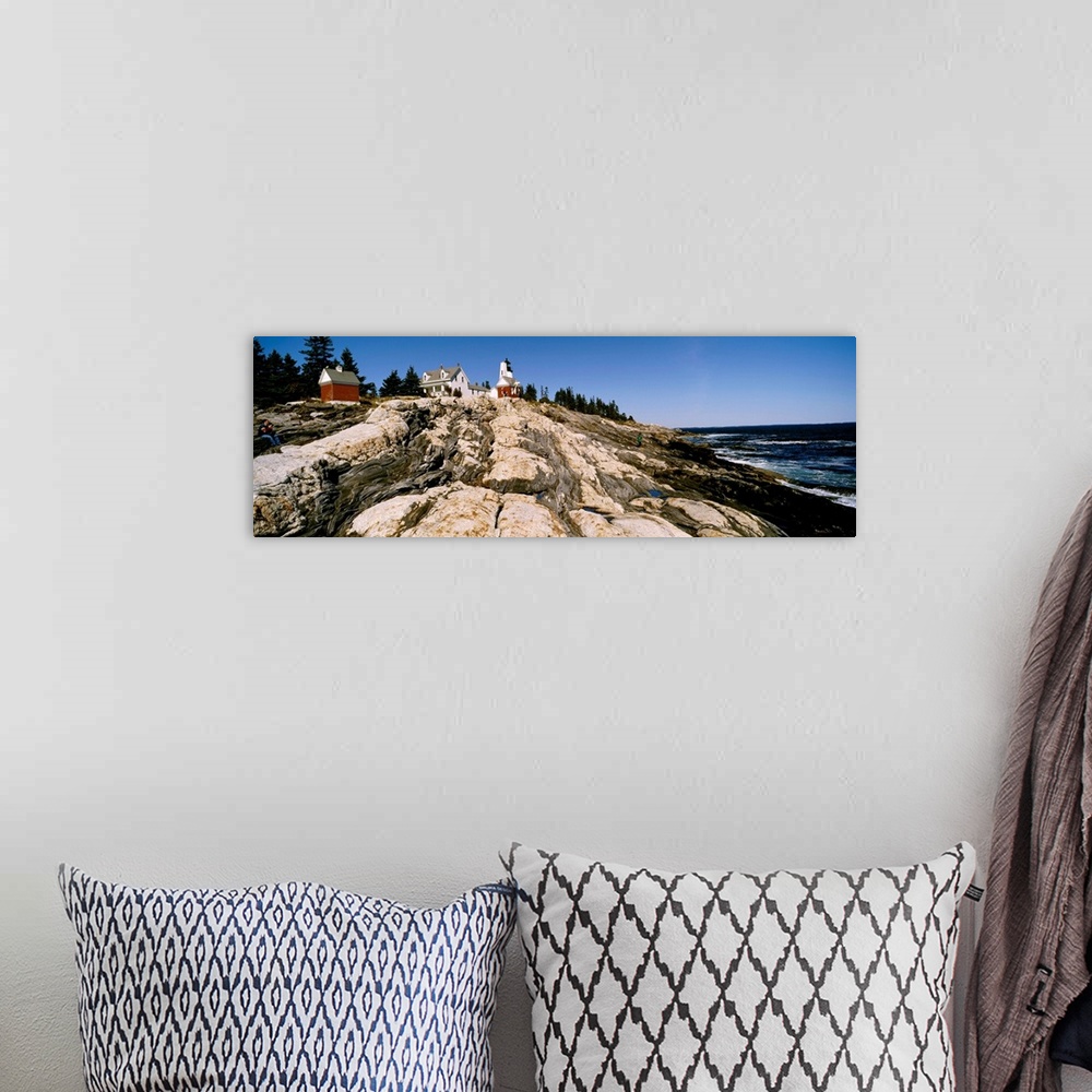 A bohemian room featuring Pemaquid Lighthouse ME