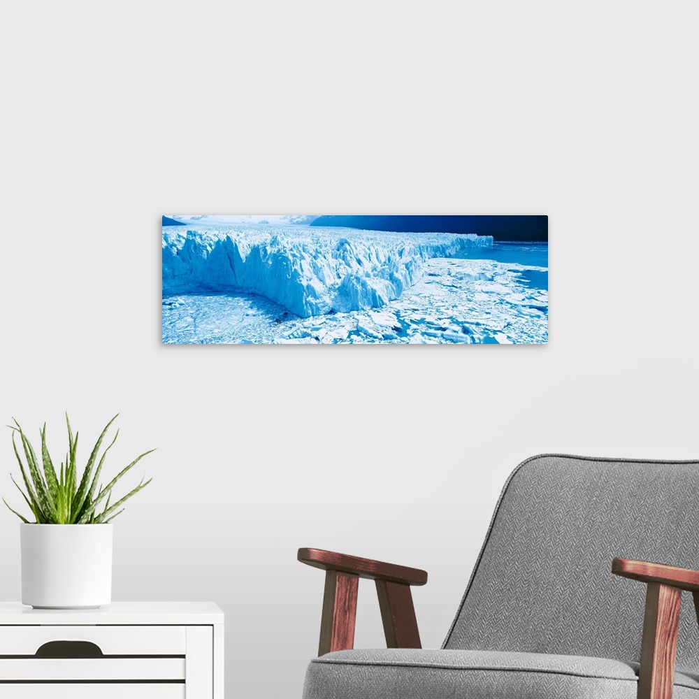 A modern room featuring Perito Moreno Glacier Los Glaciares National Park Calafate Argentina