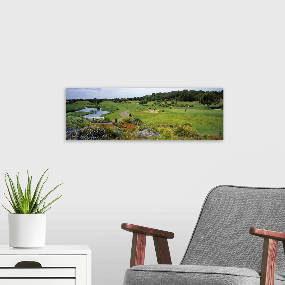 A modern room featuring Person in a golf course, Eagle Ridge Golf Course, Mornington Peninsula, Victoria, Australia
