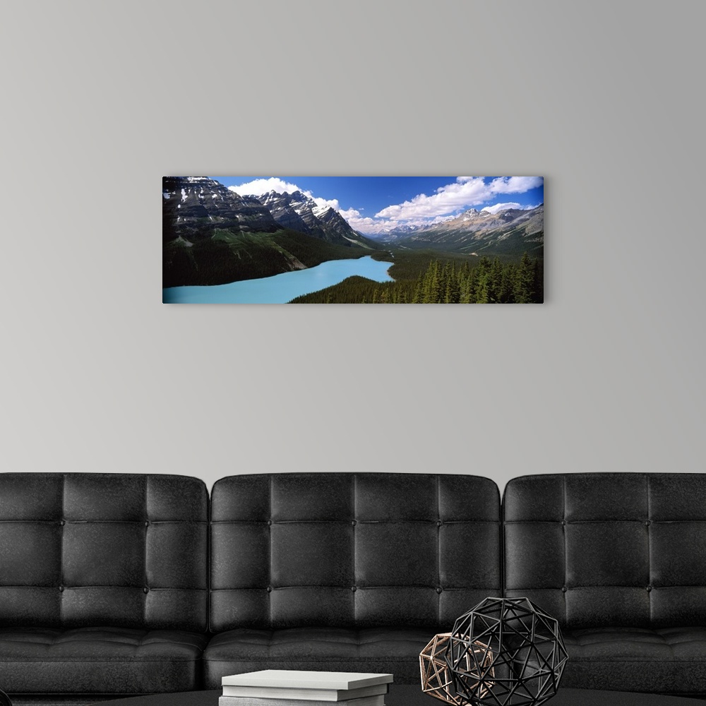 A modern room featuring Peyto Lake Banff National Park Alberta Canada