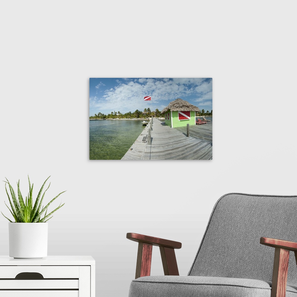 A modern room featuring Pier in the sea, Portofino Resort, Corozal District, San Pedro, Ambergris Caye, Belize