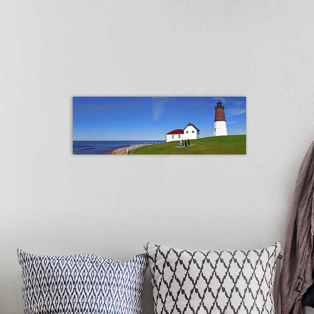 A bohemian room featuring Point Judith Lighthouse, Narragansett Bay, Rhode Island