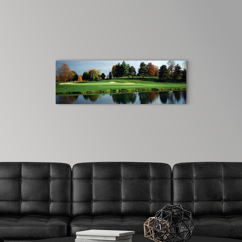 A modern room featuring Pond in a golf course, Westwood Golf Course, Vienna, Fairfax County, Virginia,