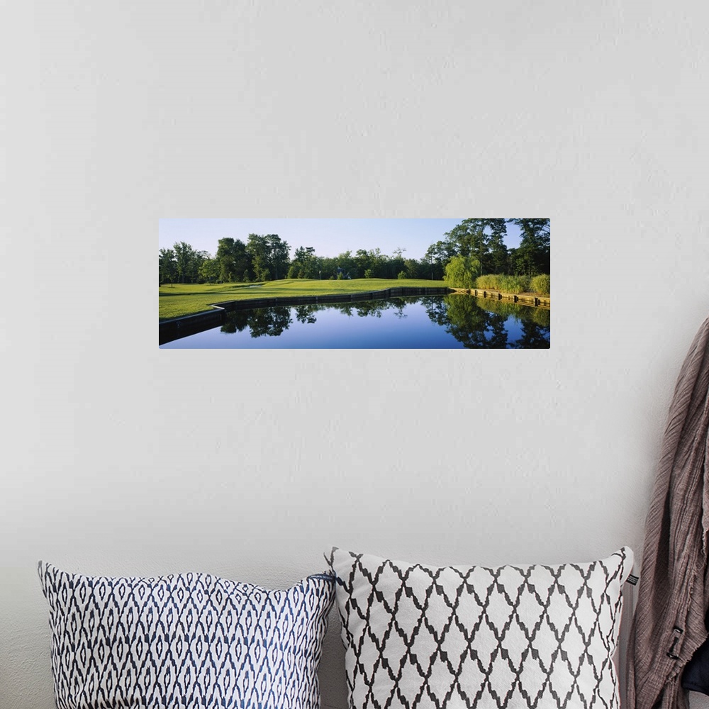 A bohemian room featuring Pond on a golf course, Salt Pond Golf Club, Delaware