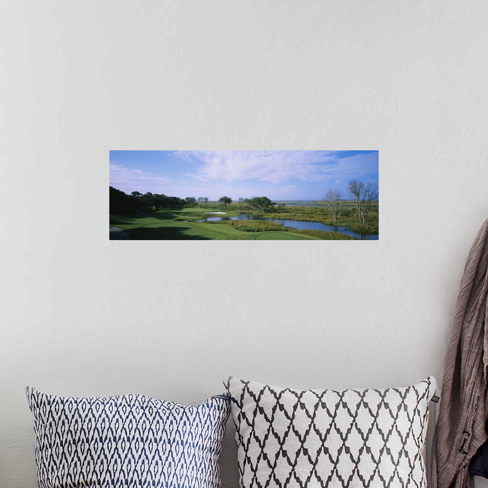 A bohemian room featuring Pond on a golf course, The Currituck Club, Corolla, Outer Banks, North Carolina