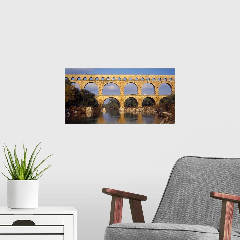 A modern room featuring Pont du Gard Provence France