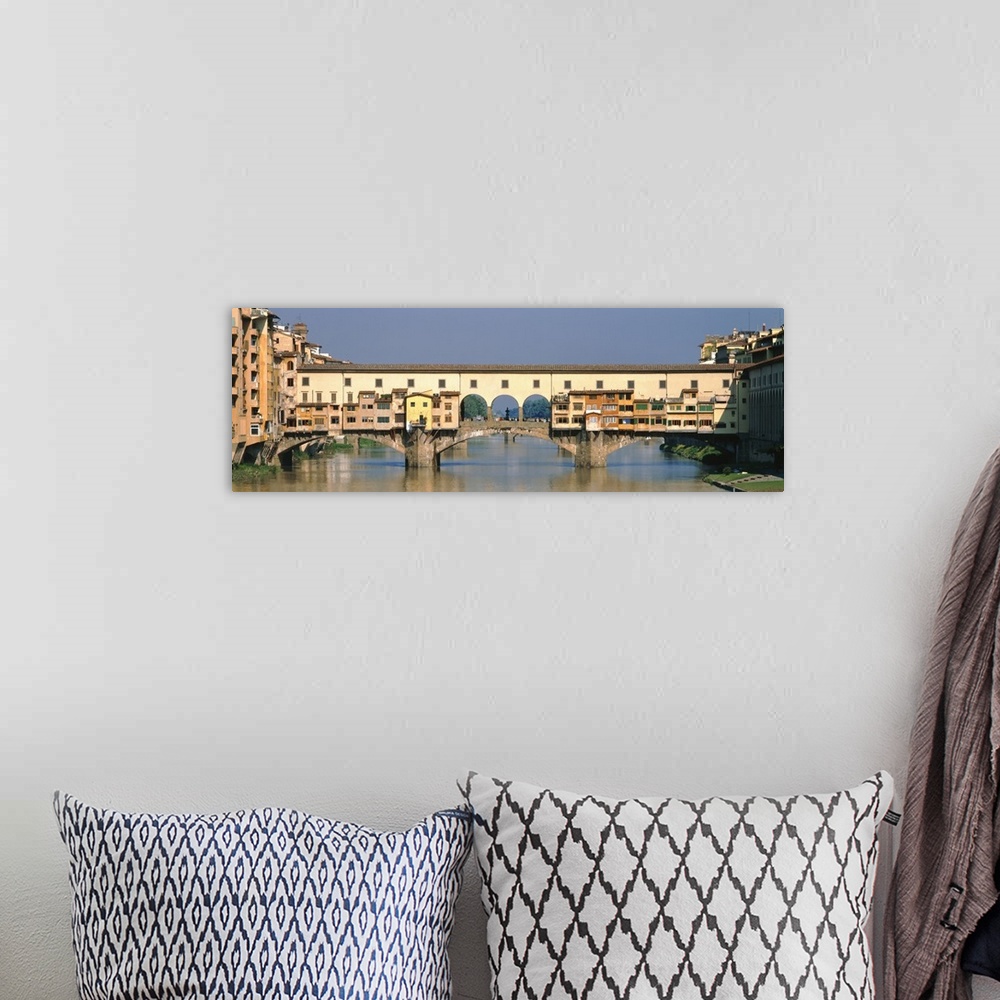 A bohemian room featuring Ponte Vecchio Florence Italy