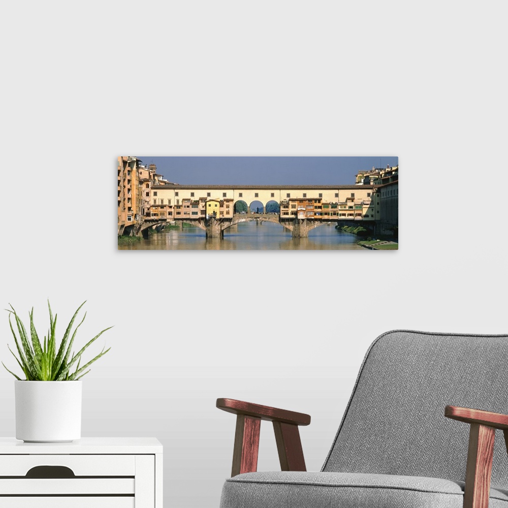 A modern room featuring Ponte Vecchio Florence Italy