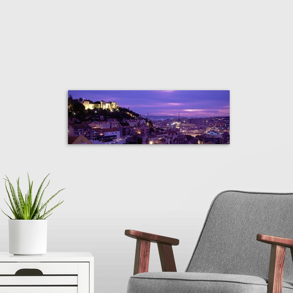 A modern room featuring Portugal, Lisbon, Elevated view of the city