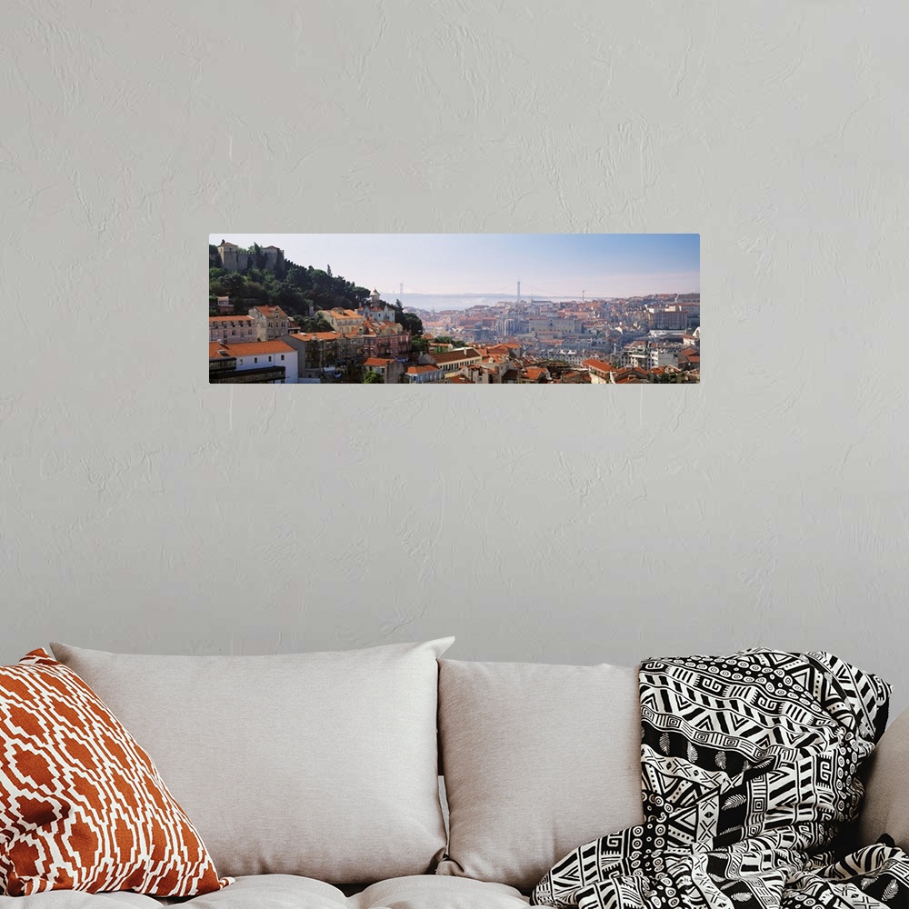 A bohemian room featuring Portugal, Lisbon, High angle view of a city