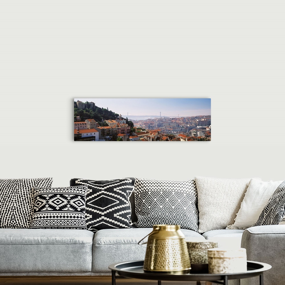 A bohemian room featuring Portugal, Lisbon, High angle view of a city