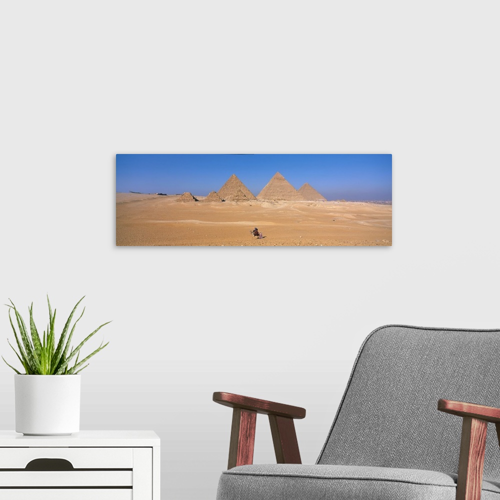A modern room featuring Pyramids Area of Giza Egypt