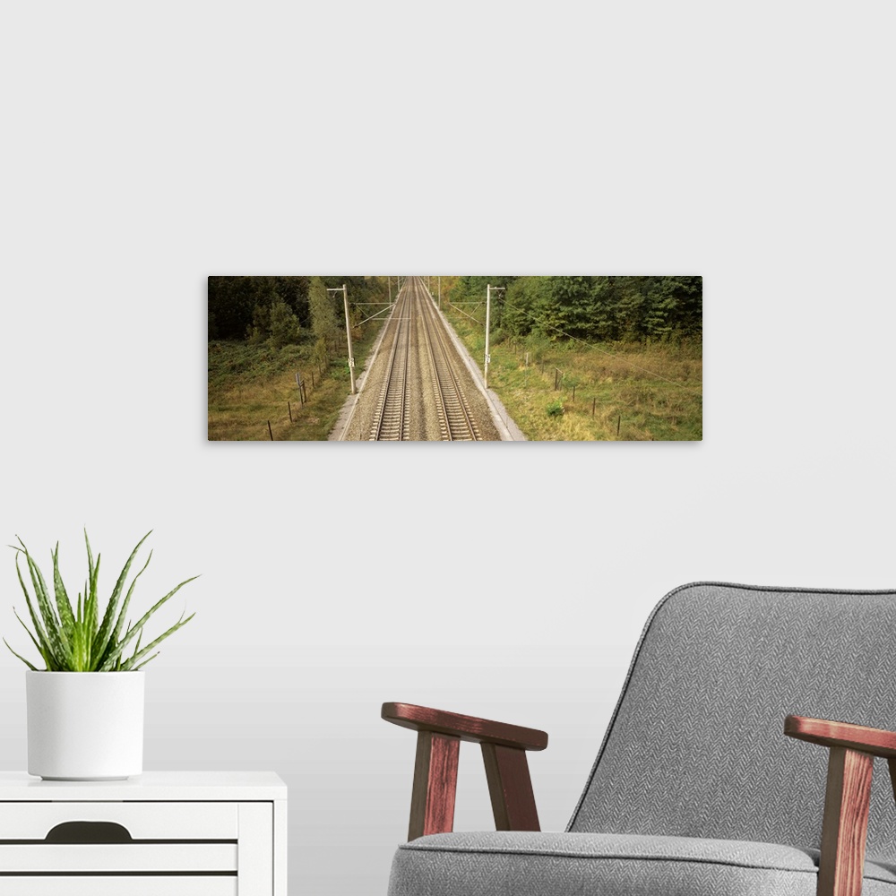 A modern room featuring Railroad Tracks Germany