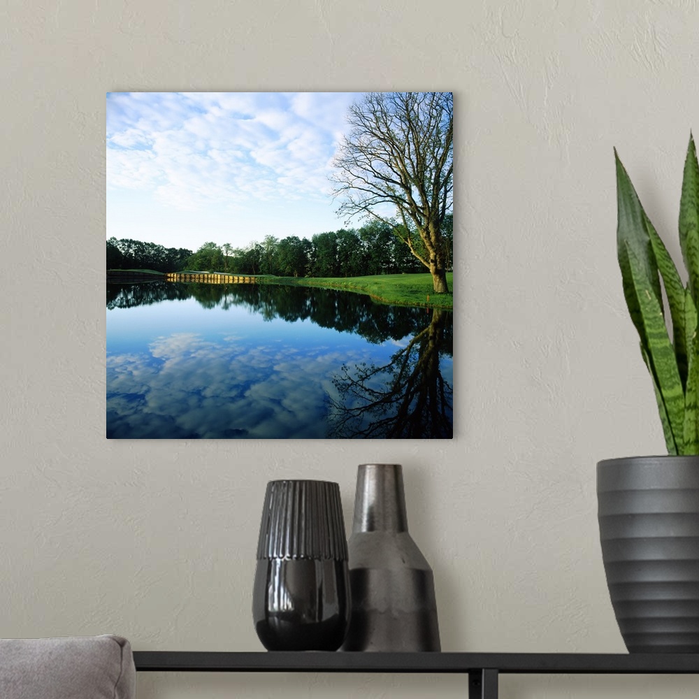 A modern room featuring Reflection of clouds on water, Greystone Golf Course, White Hall, Maryland