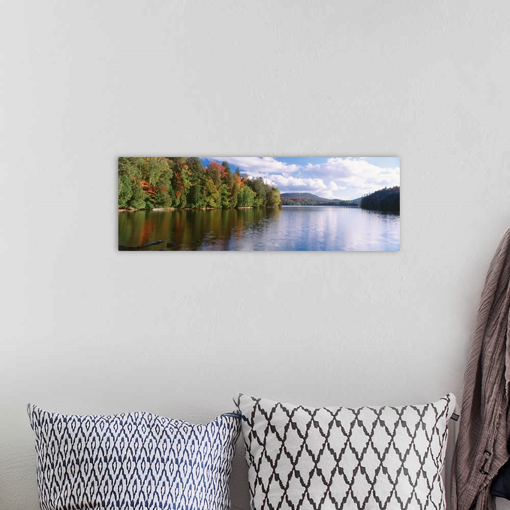A bohemian room featuring Reflection of sky in water, Moose Pond, Essex County, Adirondack Mountains, New York State