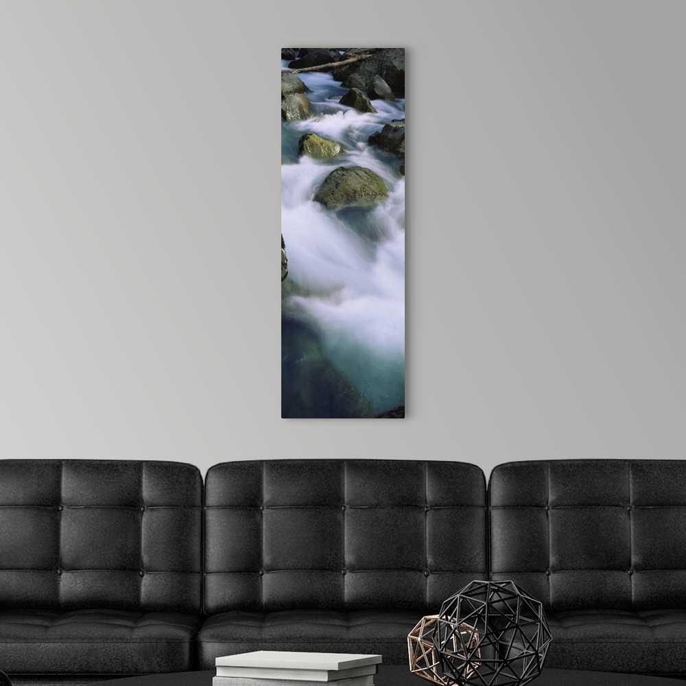 A modern room featuring River flowing through rocks, Skokomish River, Olympic National Park, Washington State