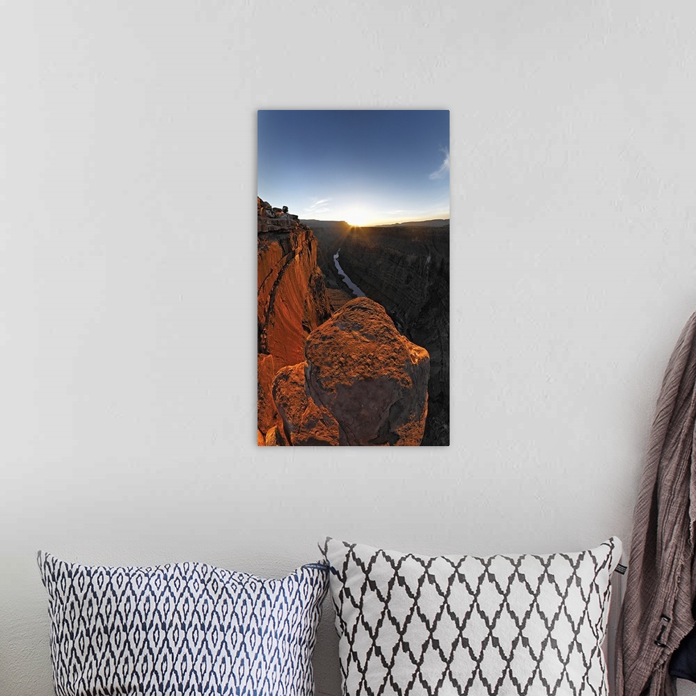 A bohemian room featuring River passing through a canyon, Toroweap Point, Grand Canyon National Park, Arizona,