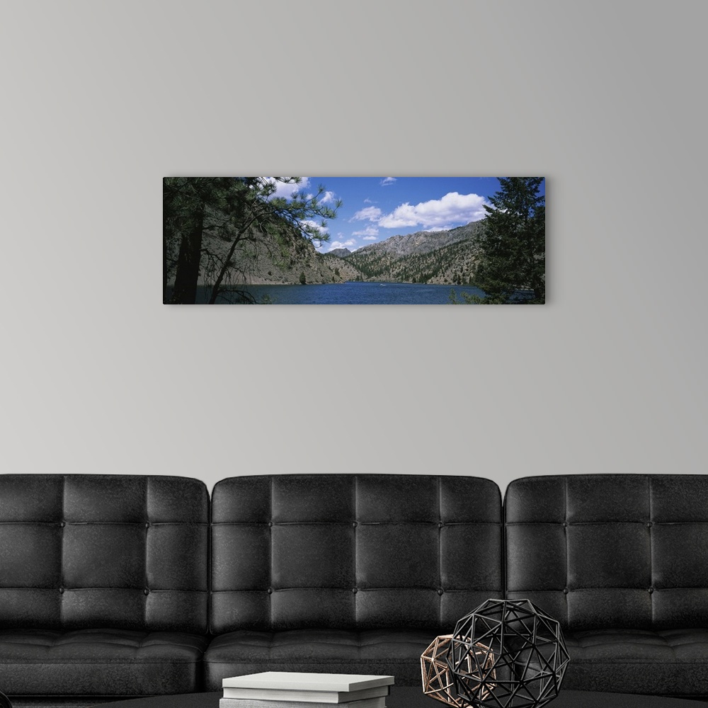 A modern room featuring River passing through mountains, Missouri River, Montana