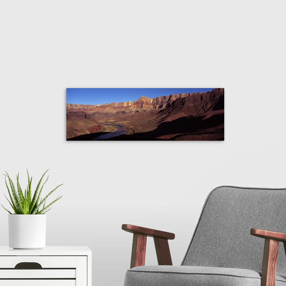 A modern room featuring River passing through rocks, Grand Canyon, Colorado River, Cococino County, Arizona