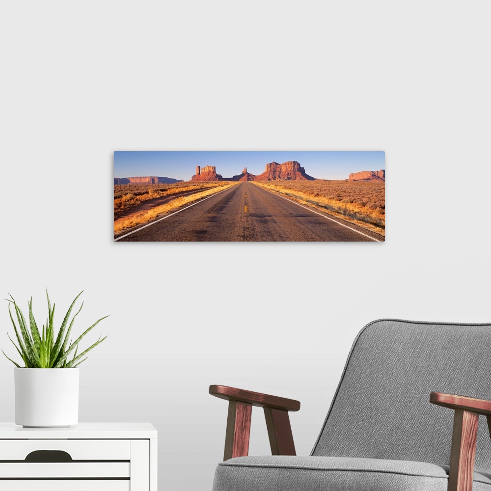A modern room featuring Road Monument Valley
