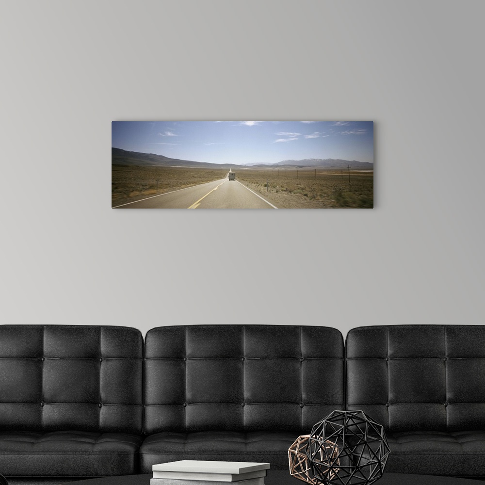 A modern room featuring Road passing through a landscape, Death Valley National Park, California