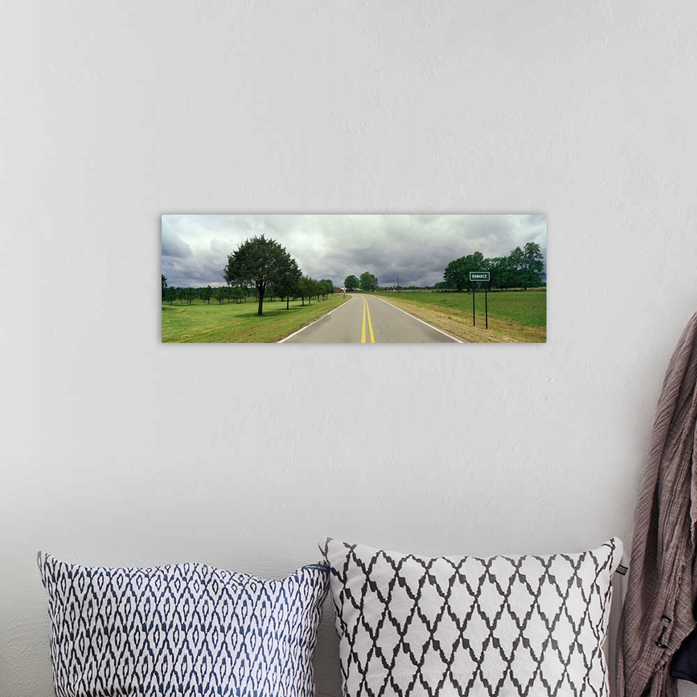A bohemian room featuring Road passing through a landscape, Romance, White County, Arkansas,
