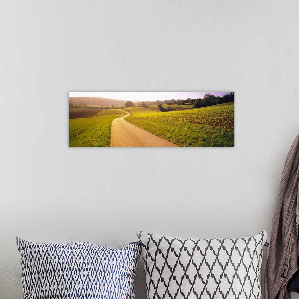 A bohemian room featuring Road passing through a rolling landscape, Baden-Wurttemberg, Germany