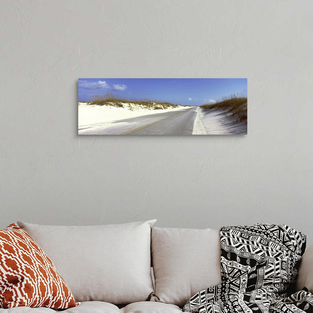 A bohemian room featuring Road passing through sand dunes, Gulf Islands National Seashore, Pensacola, Florida