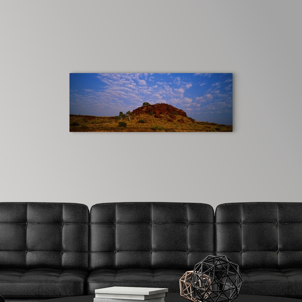A modern room featuring Rock formation on a landscape, The Pilbara, Western Australia, Australia