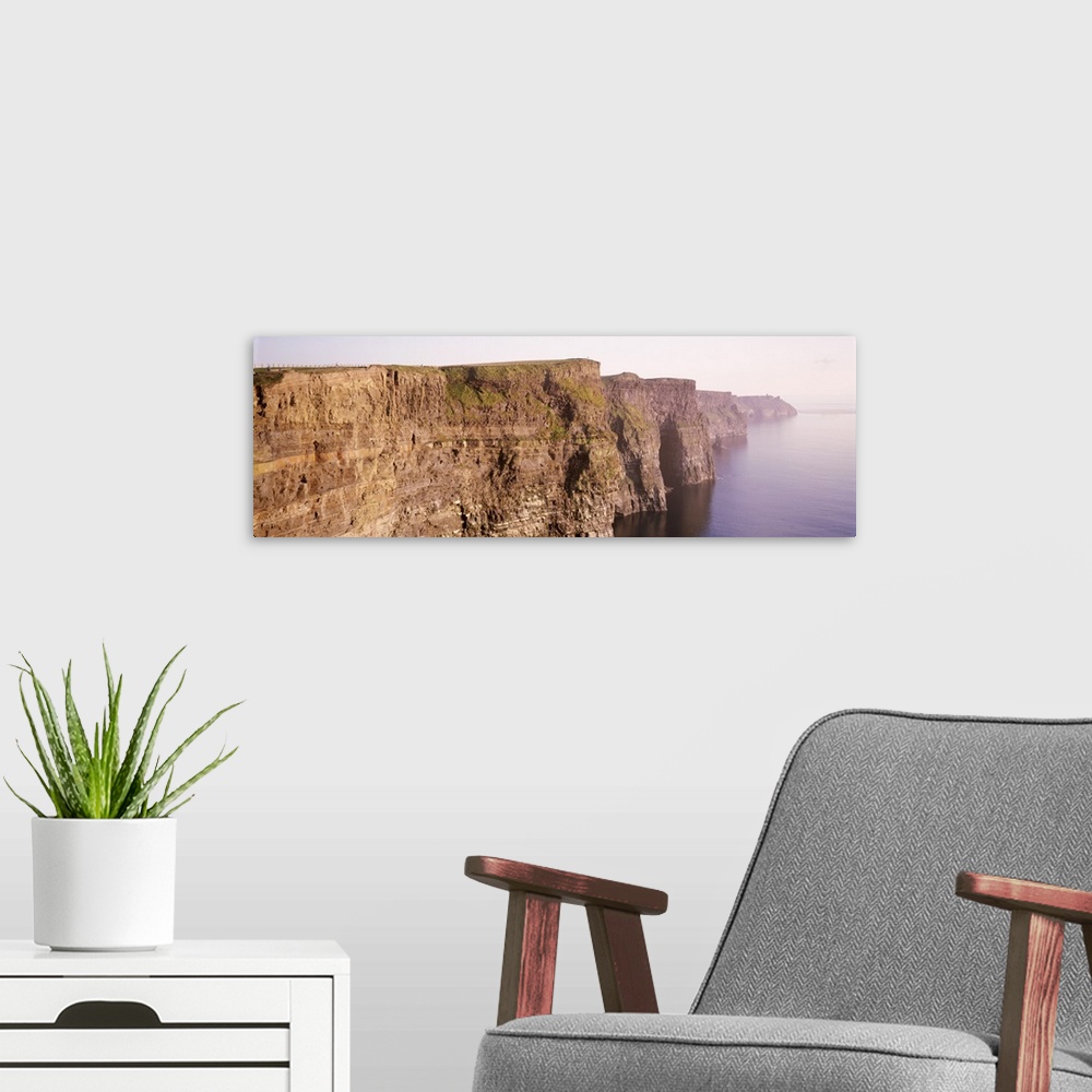 A modern room featuring Rock formations at the coast, Cliffs Of Moher, County Clare, Republic Of Ireland