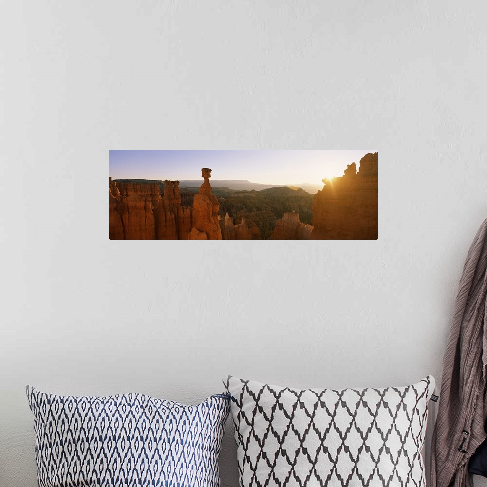 A bohemian room featuring Rock formations in a canyon, Thor's Hammer, Bryce Canyon National Park, Utah, USA